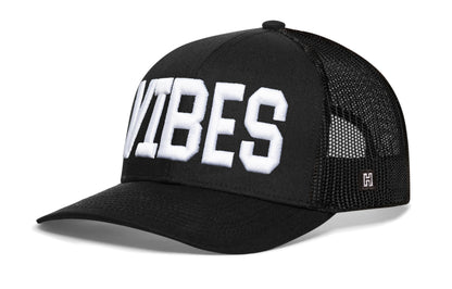 VIBES Trucker Haka Hat Black Good Times Snapback