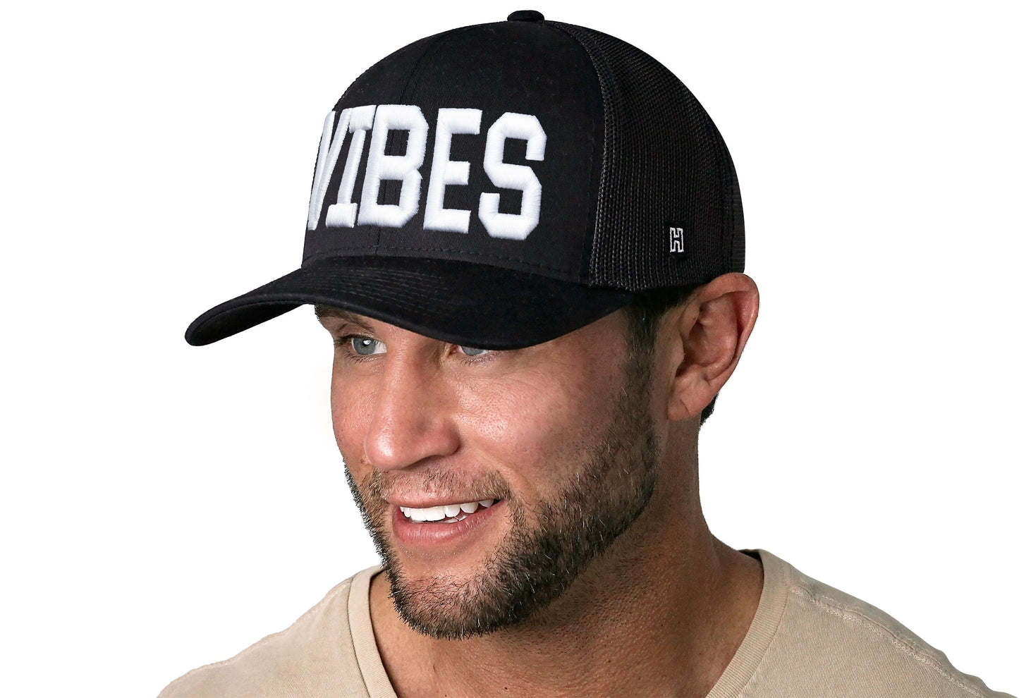 VIBES Trucker Haka Hat Black Good Times Snapback