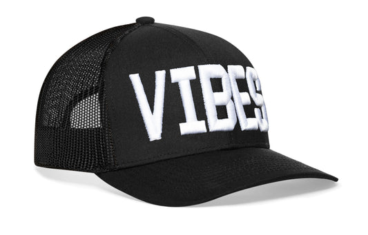 VIBES Trucker Haka Hat Black Good Times Snapback