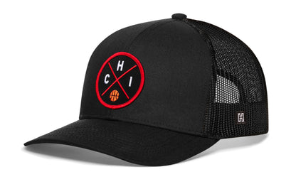 Chicago Trucker Hat  |  CHI X Basketball Snapback