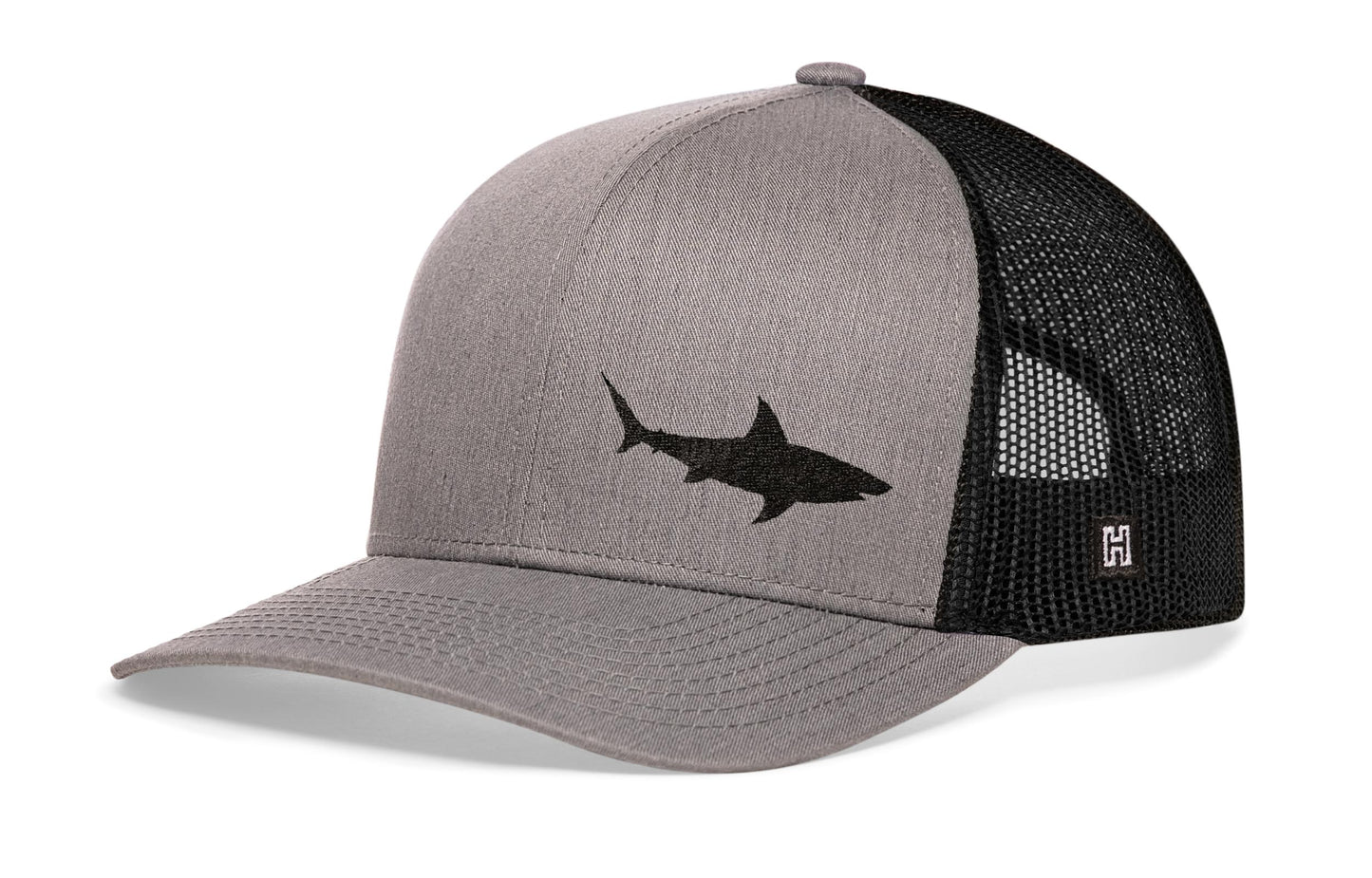 Shark Trucker Haka Hat Gray-Black Beach Snapback
