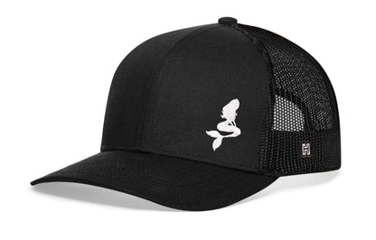 Mermaid Trucker Haka Hat Black  Snapback