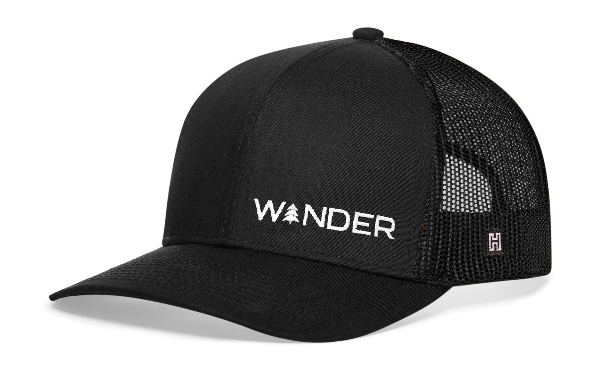 Wander Trucker Haka Hat Black Outdoors Snapback