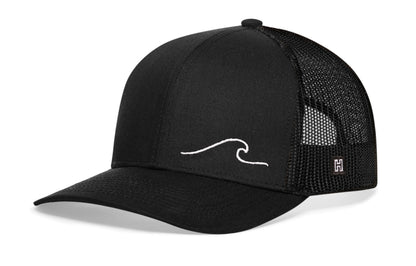 Wave Trucker Haka Hat Black Beach Snapback