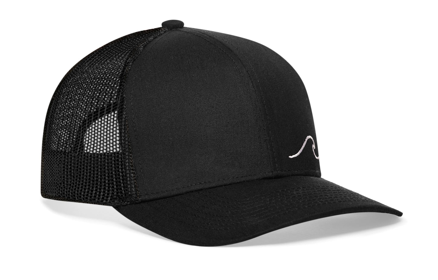 Wave Trucker Haka Hat Black Beach Snapback