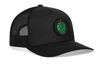 Hops Trucker Haka Hat Black Beer Snapback