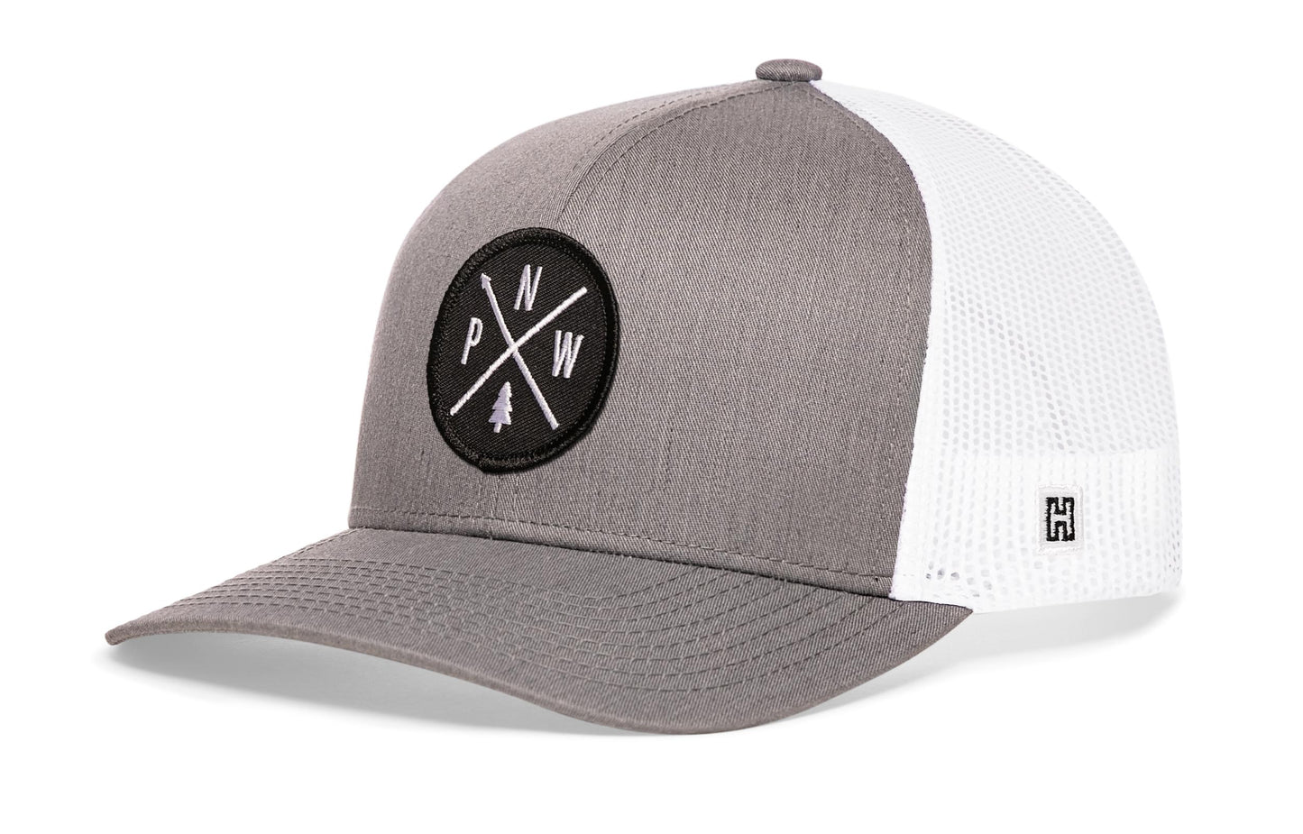 PNW Trucker Haka Hat Gray-White PNW X Snapback
