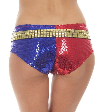 Harley Quinn DELUXE Sequins Halloween Costume Under garment