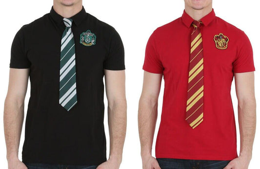 Harry Potter Hogwarts Crest Polo With Tie
