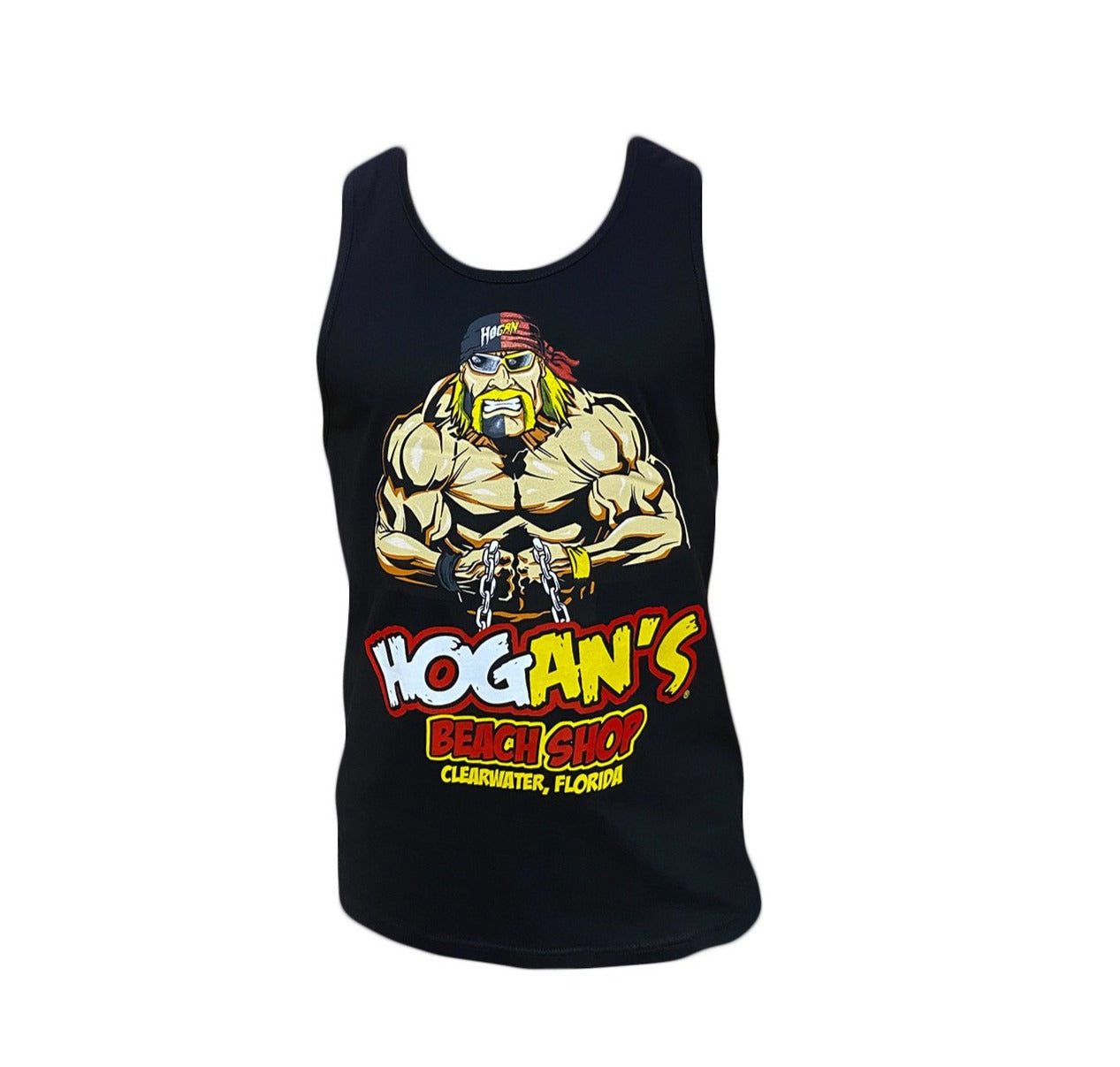 Hulk Hogan Splitface Mens Tank Top Shirt Black