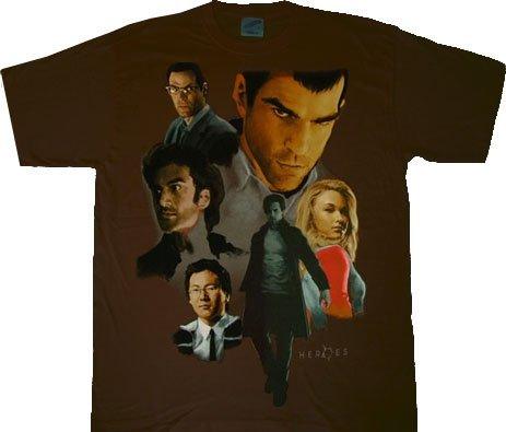Heroes Characters Painting T Shirt