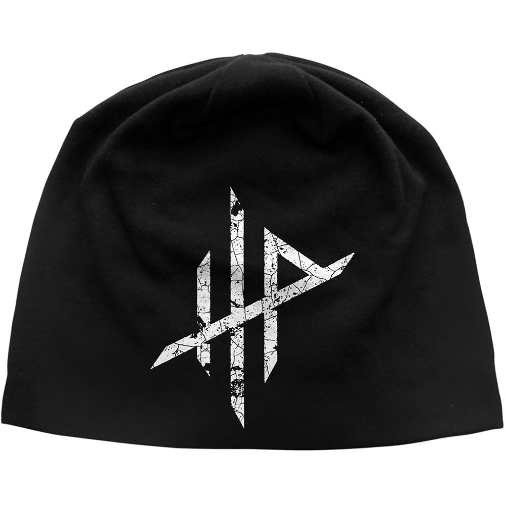 High Parasite Logo JD Print Beanie Hat Black