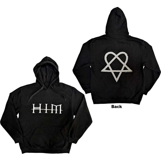 HIM Logo Sweatshirt Hoodie Black