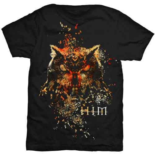 HIM Owl Color Mens T Shirt Black
