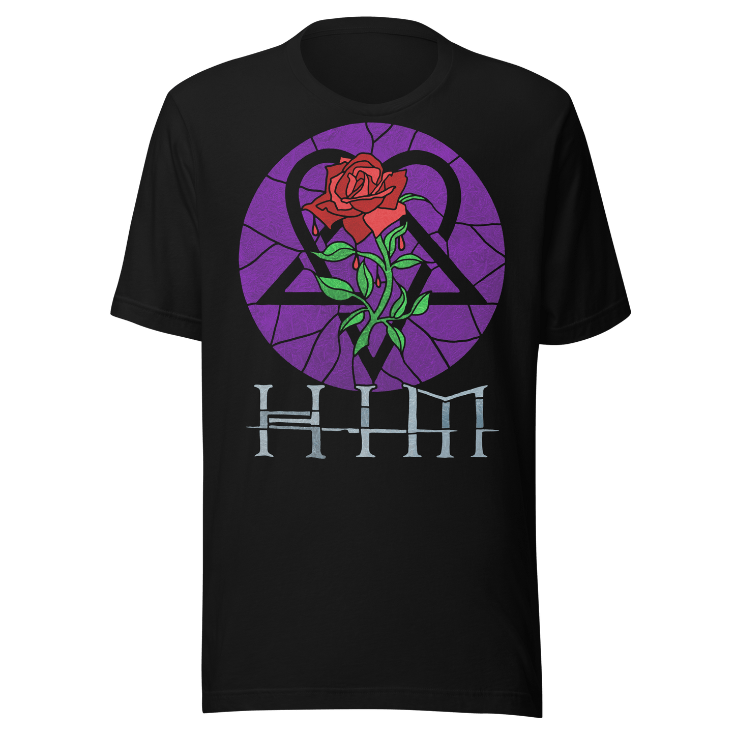 HIM - Stained Glass Jumbo Print T Shirt