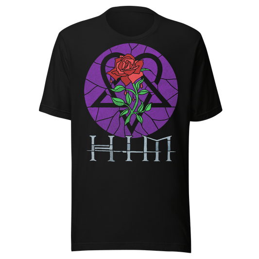 HIM - Stained Glass Jumbo Print T Shirt