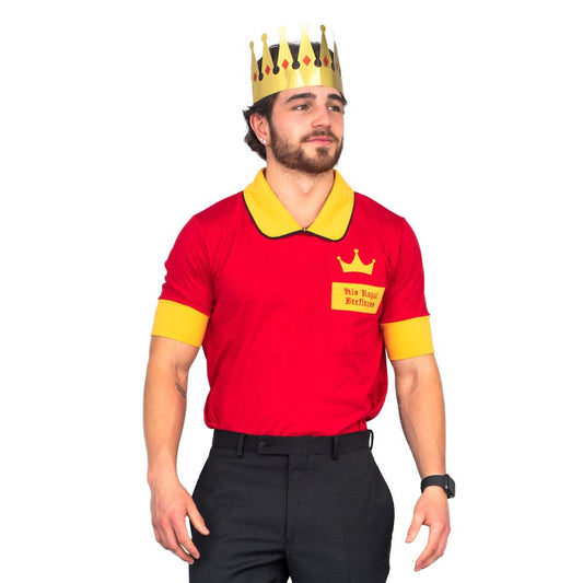 His Royal Beefiness King Halloween Costume T Shirt and Crown Cosplay