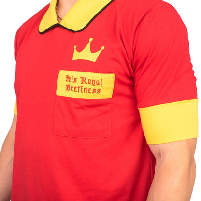 His Royal Beefiness King Halloween Costume T Shirt and Crown Cosplay