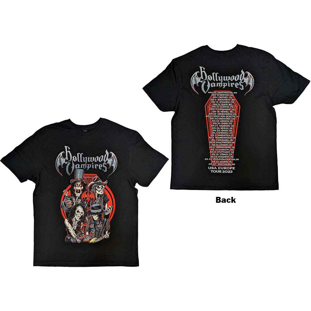 HOLLYWOOD VAMPIRES Caricatures Mens T Shirt
