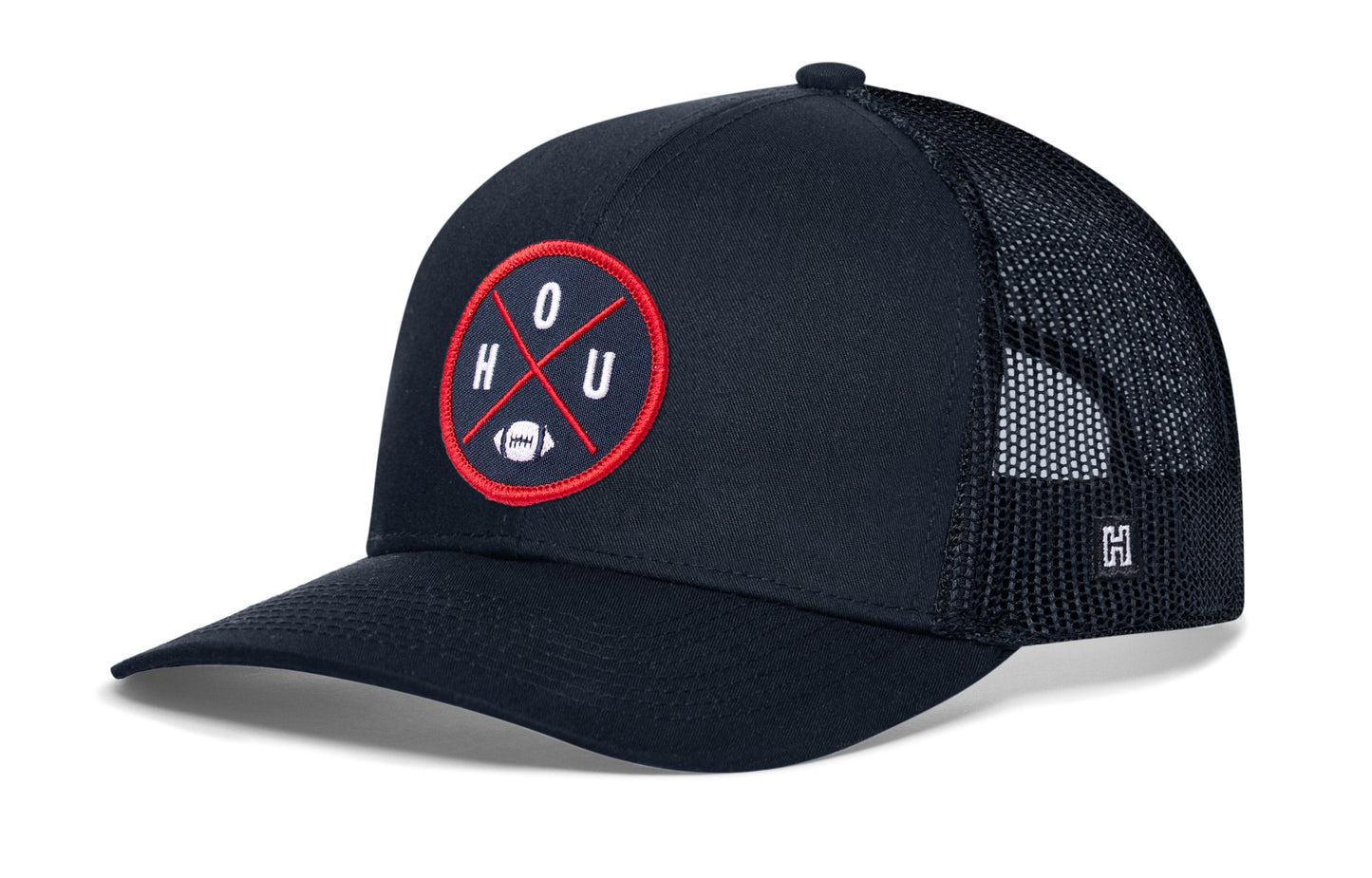 Houston Trucker Haka Hat Black HOU X Football Snapback