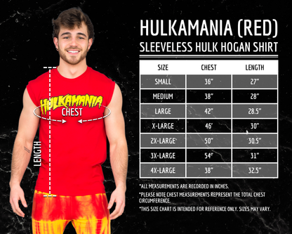 Hulk Hogan Hulkamania Sleeveless Red T Shirt