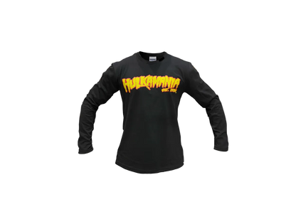 Hulk Hogan Hulkamania Runnin Wild Mens Long Sleeve T Shirt Black