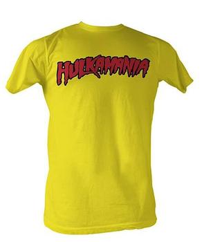 Hulk Hogan Hulkamania Youth Kids T Shirt Yellow