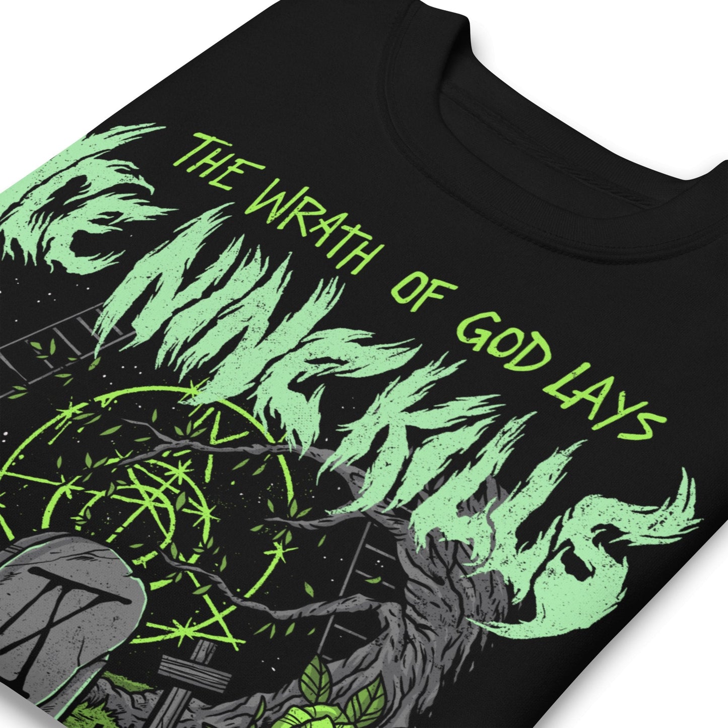 Ice Nine Kills - Green Wrath Jumbo Print Crewneck Sweatshirt