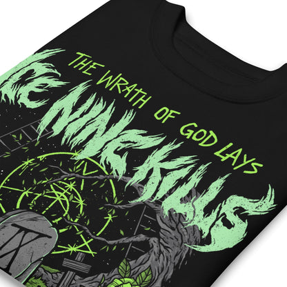 Ice Nine Kills - Green Wrath Jumbo Print Crewneck Sweatshirt