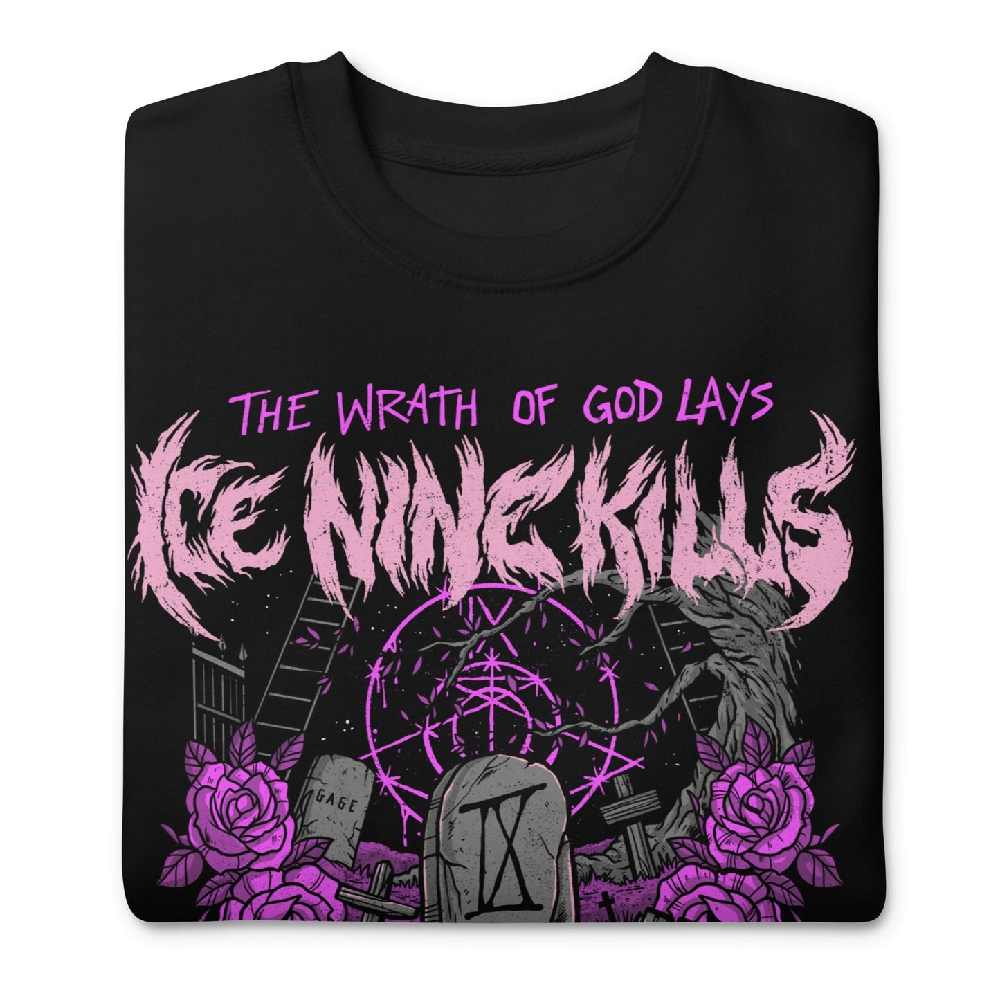 Ice Nine Kills - Purple Wrath Jumbo Print Crewneck Sweatshirt