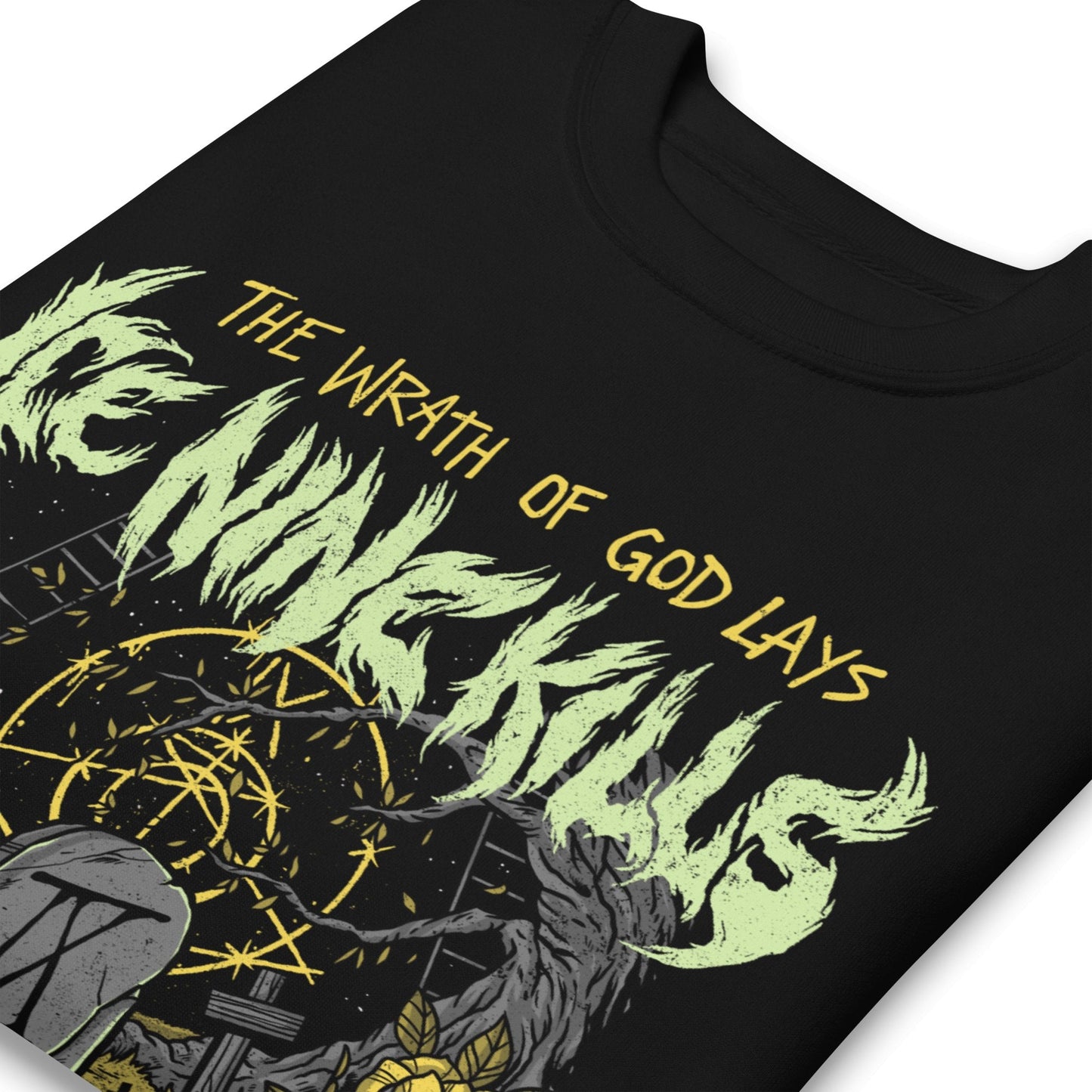 Ice Nine Kills - Yellow Wrath Jumbo Print Crewneck Sweatshirt