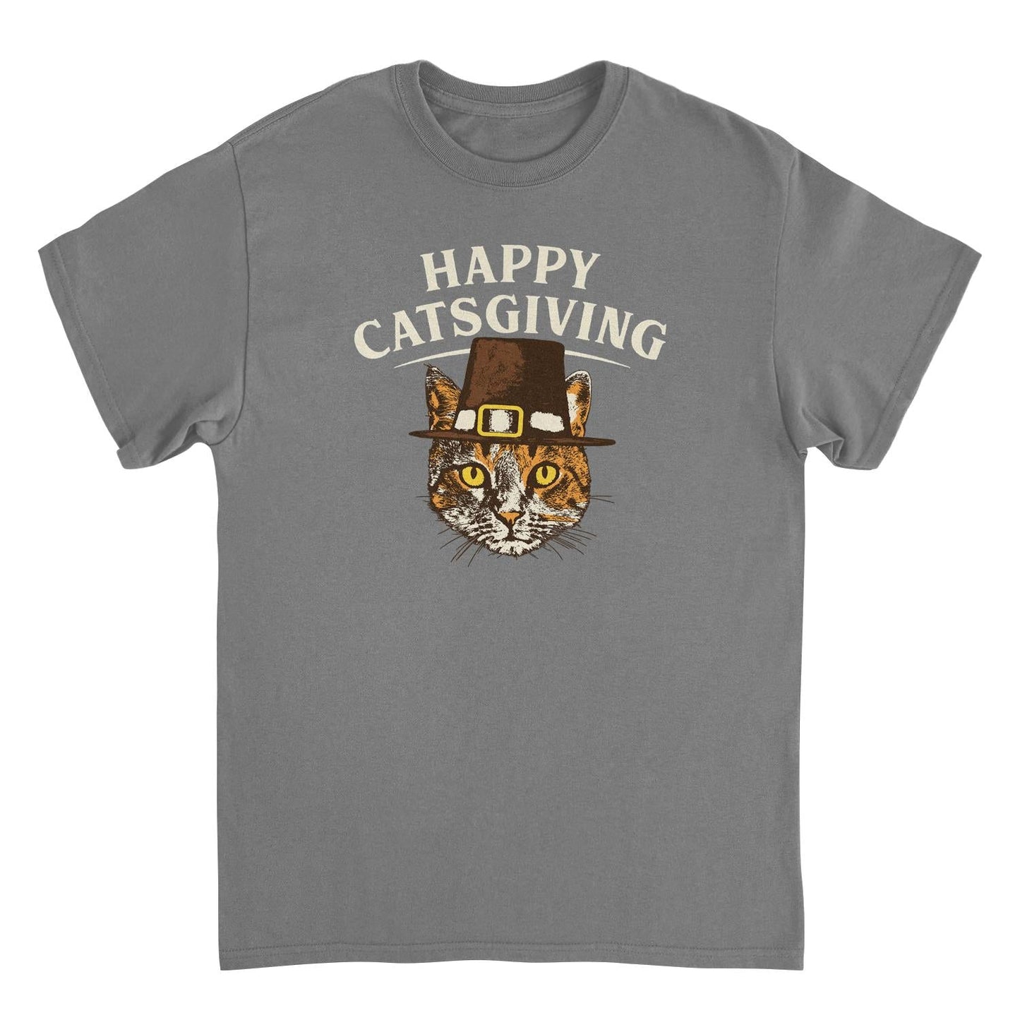 Thanksgiving Mens T Shirt - Happy Catsgiving