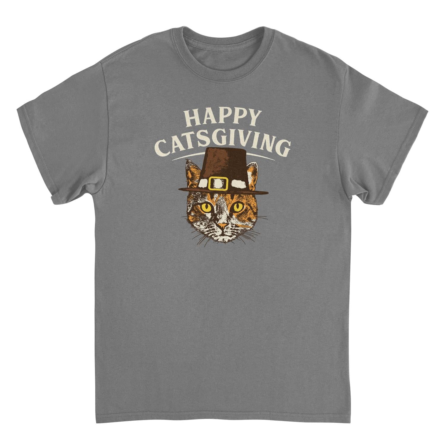 Thanksgiving Mens T Shirt - Happy Catsgiving