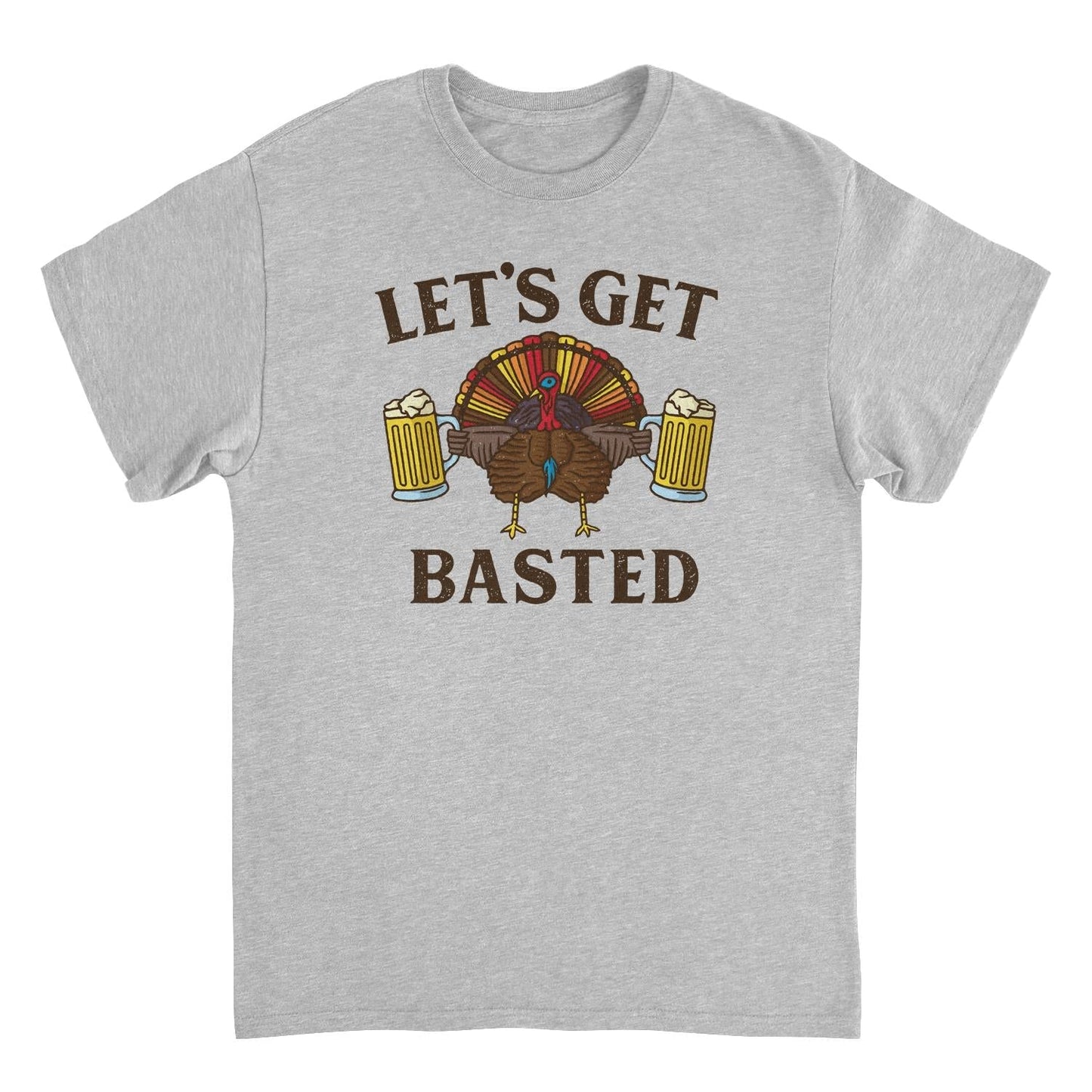 Thanksgiving Mens T Shirt - Let's Get Basted