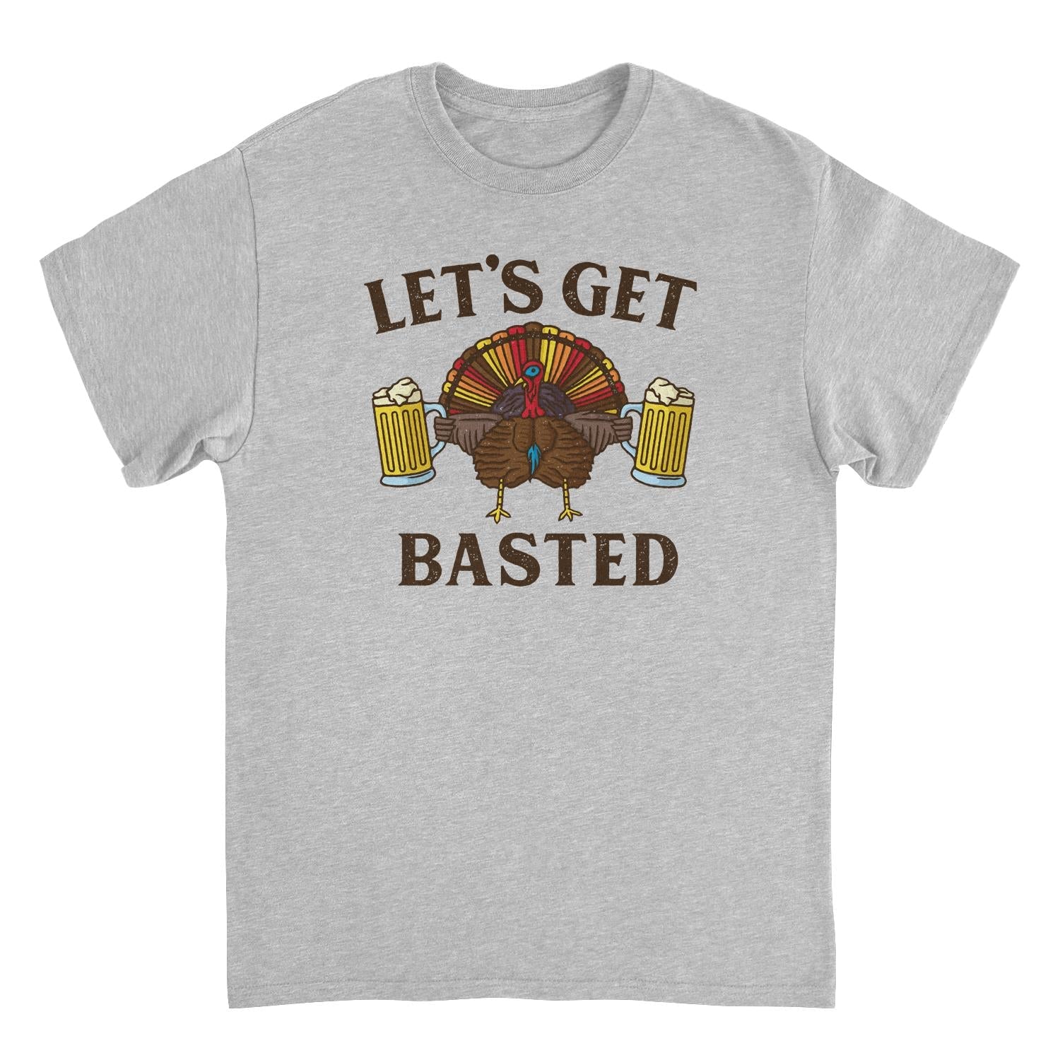 Thanksgiving Mens T Shirt - Let's Get Basted