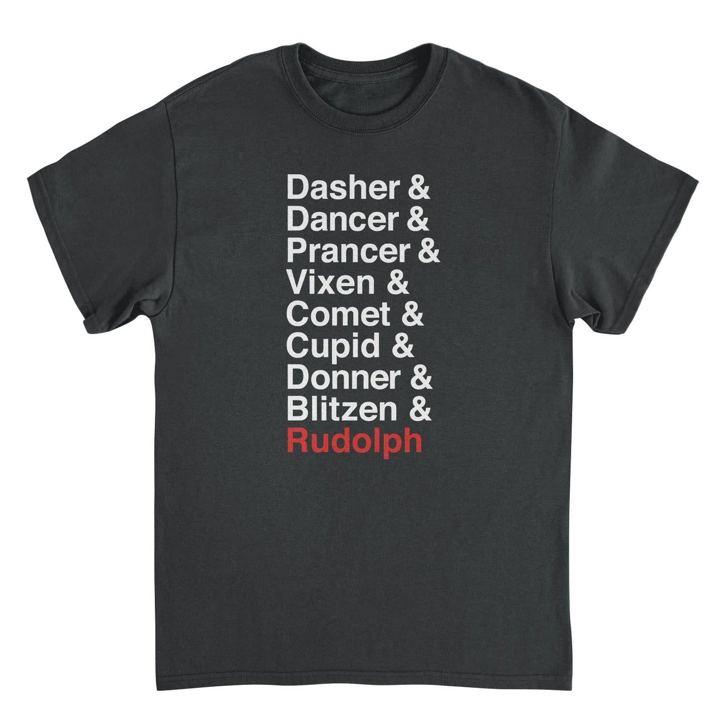 Christmas Mens T Shirt - Reindeer Names