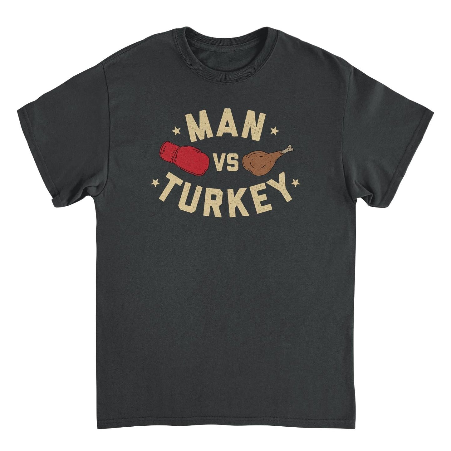 Thanksgiving Mens T Shirt - Man vs Turkey