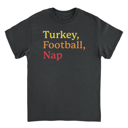 Thanksgiving Mens T Shirt - Turkey Football Nap