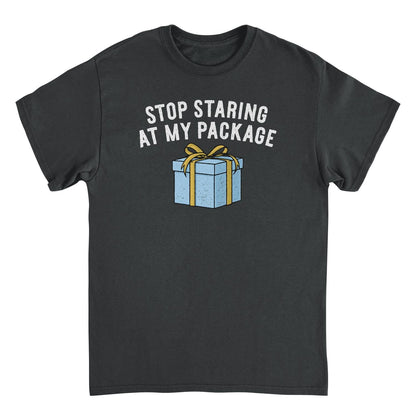 Christmas Mens T Shirt - Stop Staring at my Package