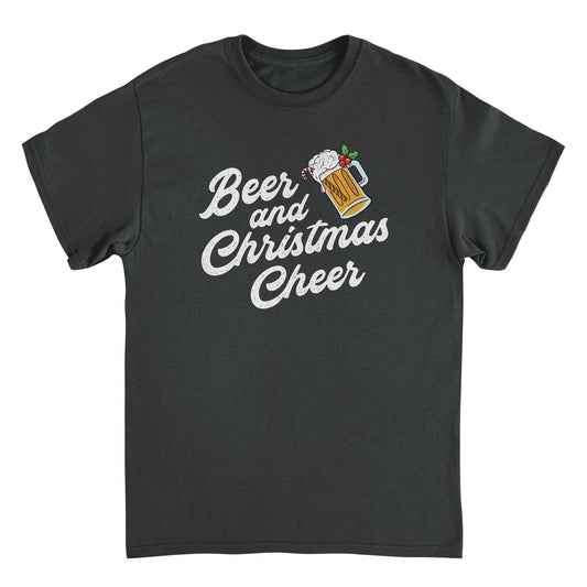 Christmas Mens T Shirt - Beer and Christmas Cheer