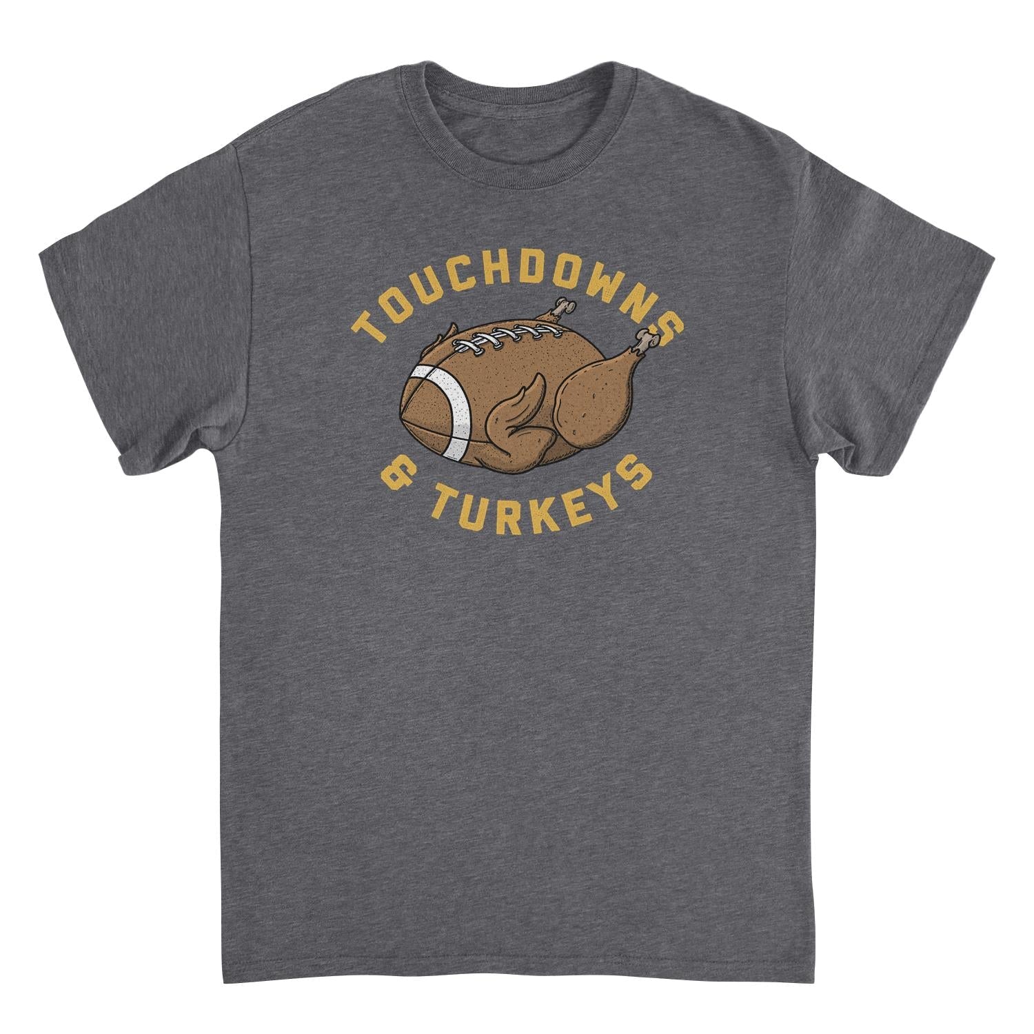 Ideanest Mens T Shirt - Touchdowns and Turkeys