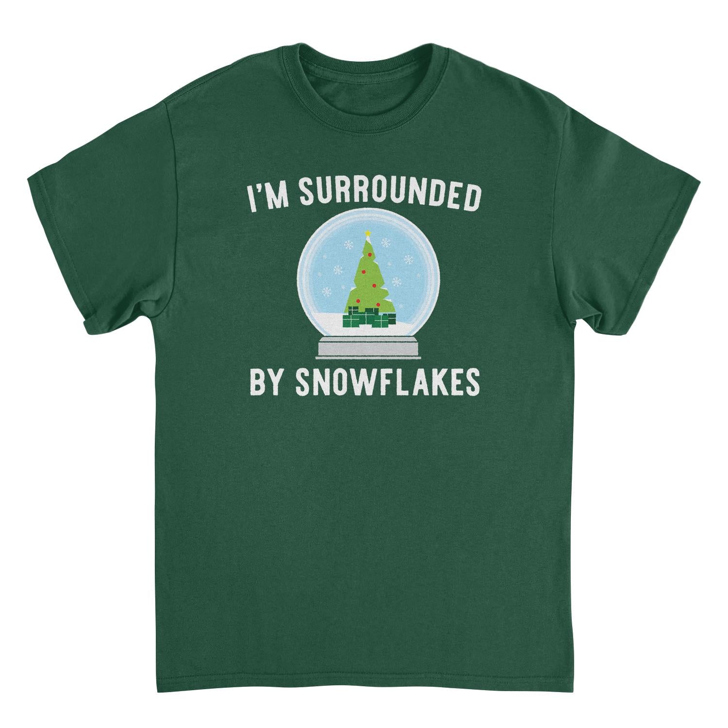 Christmas Mens T Shirt - I'm Surrounded by Snowflakes