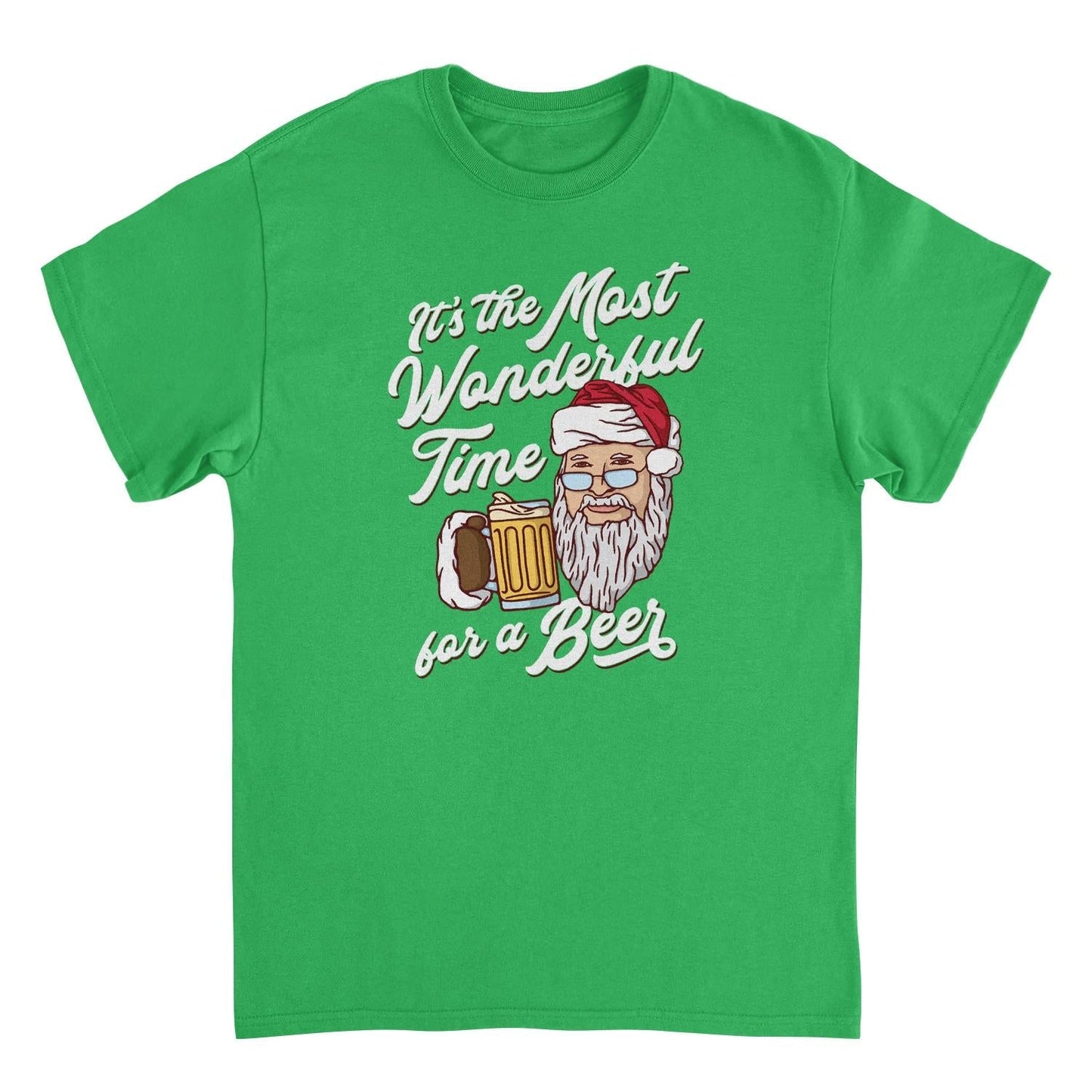 Christmas Mens T Shirt - It's The Most Wonderful Time for a Beer
