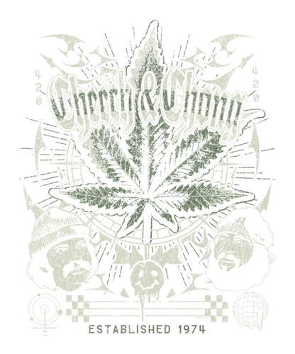 Cheech & Chong 420 Established 1974 Mens T Shirt Black