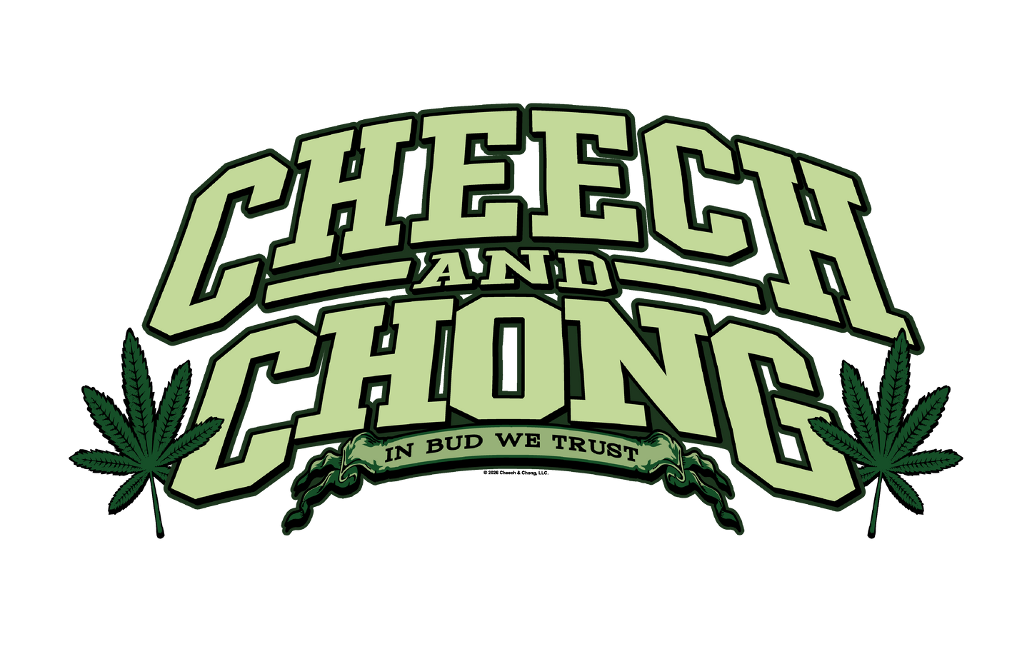 Cheech & Chong In Bud We Trust Logo Mens T Shirt Kelly Green