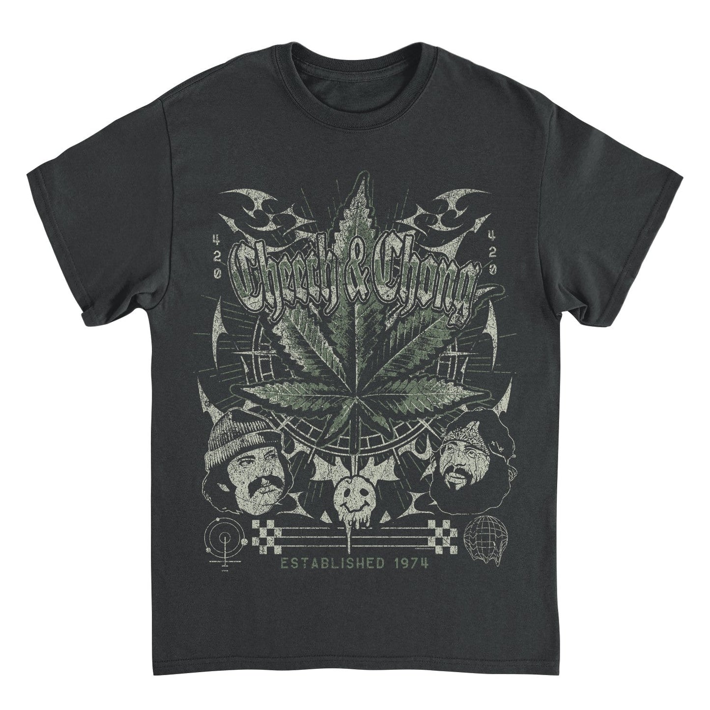 Cheech & Chong 420 Established 1974 Mens T Shirt Black