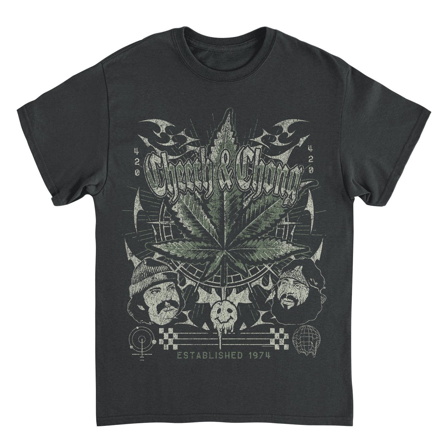 Cheech & Chong 420 Established 1974 Mens T Shirt Black