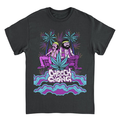 Cheech & Chong Cloud Logo Couch Cartoon Mens T Shirt Black
