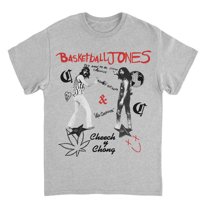 Cheech & Chong Basketball Jones Retro Mens T Shirt Grey