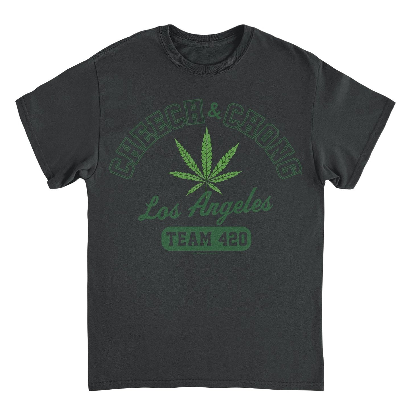 Cheech & Chong Los Angeles Team 420 Mens T Shirt Black